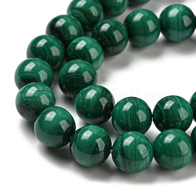 Natural Malachite Beads Strands&nbsp;G-R432-11-8mm-1