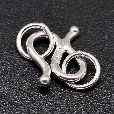 Sterling Silver S-Hook Clasps STER-F014-01D-1