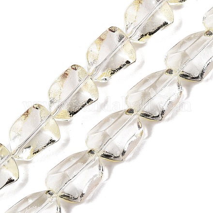 Electroplate Glass Beads Strands EGLA-N012-05E-1