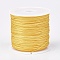 Nylon Braided Threads, Chinese Knotting Cords for Jewelry Making Macrame Craft, Gold, 0.8mm, about 49.21 yards(45m)/roll