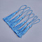 Polyester Tassel Big Pendant Decorations, Dodger Blue, 80~90x6~7mm