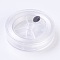 Flat Elastic Crystal String, Elastic Beading Thread, for Stretch Bracelet Making, White, 1x0.5mm, about 87.48 yards(80m)/roll