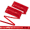 20M Polyester Ribbons, with Plastic Sequins, Red, 1/2 inch(12mm), about 21.87 Yards(20m)/Set