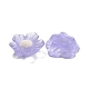 クリア樹脂カボション  グリッターパウダー付き  花  ミックスカラー  20x20x7mm&nbsp;RESI-CJC0013-04-3