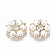 Alloy Rhinestone Flat Back Cabochons&nbsp;RB-S048-19RG-1