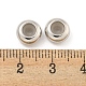 真鍮ビーズ  シリコーンと  ロンデル  プラチナ  8x4mm  穴：2mm&nbsp;KK-K382-14A-P-2