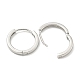 真鍮製フープピアス  ラウンド  プラチナ  16x2mm&nbsp;EJEW-L211-08C-P-2