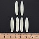 透明なアクリルビーズ  天然石風  ライス  ライトゴールデンロッドイエロー  28x6mm  穴：1.6mm&nbsp;X-MACR-S373-83-B01-5
