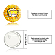 Tinplate Brooch&nbsp;JEWB-WH0012-017-2