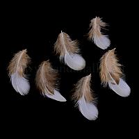 鶏フェザー服飾材料パーツ  染め  キャメル  55~105x15~30mm&nbsp;FIND-Q046-02