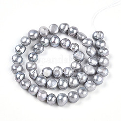 Natural Cultured Freshwater Pearl Beads Strands&nbsp;PEAR-N014-08J-01