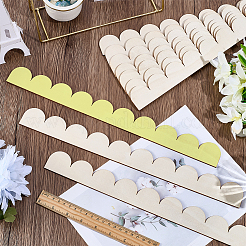 12Pcs Plywood Eaves Tile&nbsp;DIY-CP0013-27A