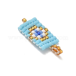 Glass Seed Beaded Pendants&nbsp;PALLOY-MZ00909-02