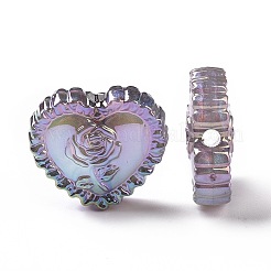 UV Plating Rainbow Iridescent Acrylic Beads&nbsp;OACR-E007-03