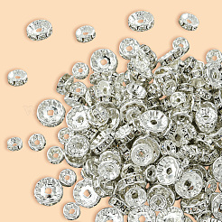 Brass Rhinestone Spacer Beads&nbsp;RB-PA0001-01