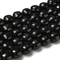 Natural Black Onyx(Dyed & Heated) Beads Strands&nbsp;G-K351-A02-01