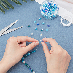 DIY AB Color Plated Bead Stretch Bracelet Making Kits&nbsp;DIY-SC0001-39
