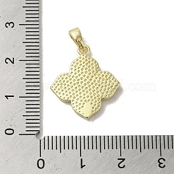 Brass Pave Shell Pendants&nbsp;KK-I708-14H-G