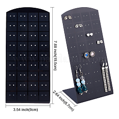 有機ガラスイヤリングディスプレイスタンド4個  L字型イヤリングディスプレイ用  ブラック  9x6.7x19.5cm&nbsp;EDIS-FG0001-50