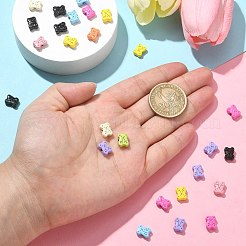 塗装合金ビーズをスプレー  クマ  9x7x4mm  穴：1.8mm  30個/袋&nbsp;FIND-CJ0001-46B