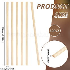 Wood Craft Sticks&nbsp;WOOD-WH0049-09B