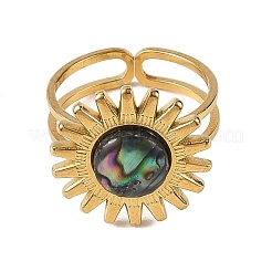 Stainless Steel Cuff Open Rings&nbsp;RJEW-JR01077-02