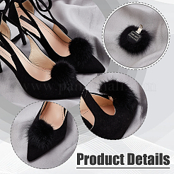 Faux Mink Fur Shoe Decorations&nbsp;AJEW-WH0518-96