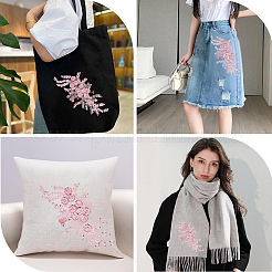 3D Flower Polyester Embroidery Sew on Appliques&nbsp;DIY-WH20010-35B-02