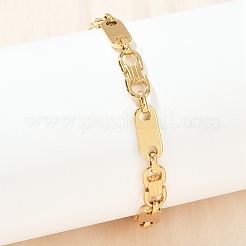 304 Stainless Steel Chain Bracelets for Women Men&nbsp;BJEW-Z143-28G