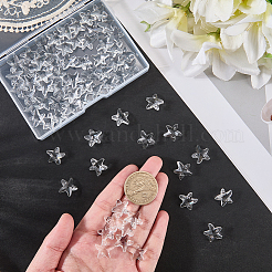 80Pcs Transparent Faceted Glass Connector Charms&nbsp;GLAA-SP0001-88E-01