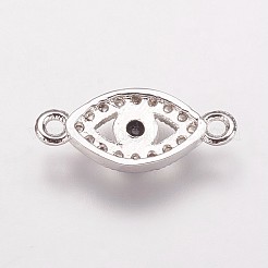 Brass Cubic Zirconia Links&nbsp;KK-P134-61P