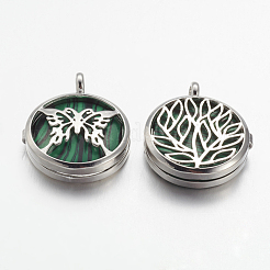 Synthetic Malachite Pendants&nbsp;G-G910-G12