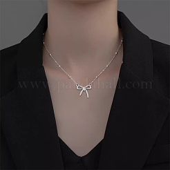 304ステンレススチールペンダント12個  中空  ちょう結びチャーム  ステンレス鋼色  18.5x18x2.5mm  穴：1mm&nbsp;STAS-UN0046-32