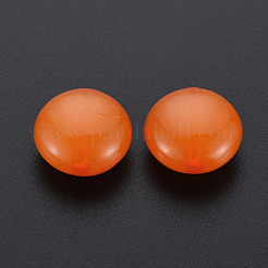 模造ゼリーアクリルビーズ  フラットラウンド  チョコレート  17x9.5mm  穴：2mm  約316個/500g&nbsp;MACR-S373-86-E05