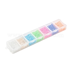 3500Pcs 7 Colors 12/0 Glass Round Seed Beads&nbsp;SEED-YW0001-22