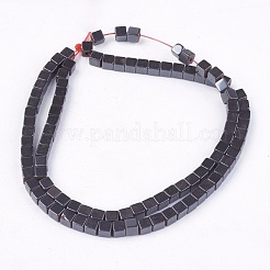 Non-Magnetic Synthetic Hematite Beads Strands&nbsp;X-G-Q527-4x4mm-1