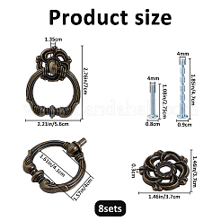 Zinc Alloy Box Pull Handle&nbsp;LS-FIND-WH0817-192AB