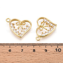 Brass Micro Pave Cubic Zirconia Pendants&nbsp;KK-N265-34G