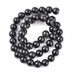 Natural Obsidian Bead Strands&nbsp;G-R173-8mm-02