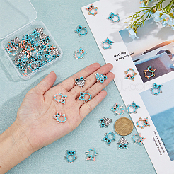 50Pcs 5 Styles Alloy Connector Charms&nbsp;FIND-FH0010-76