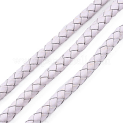 Braided Cowhide Leather Cord&nbsp;NWIR-N005-01R-5mm