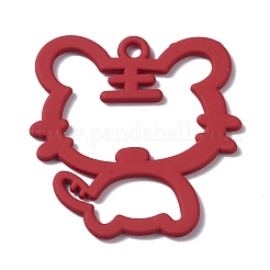 Alloy Spray Paint Pendents&nbsp;PALLOY-F279-02