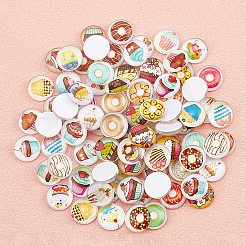 Glass Cabochons&nbsp;GLAA-WH0025-23B