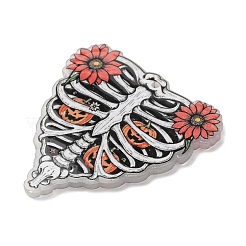 Halloween Luminous Printed Transparent Acrylic Pendants&nbsp;OACR-B055-01C