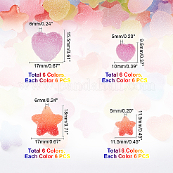 144Pcs 2 Style  Resin Cabochons&nbsp;CRES-PH0023-37