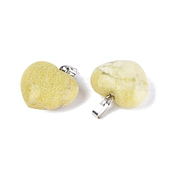 Natural Lemon Jade Pendants&nbsp;G-N362-05P-14