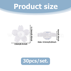 30Pcs Acrylic Ear Nuts&nbsp;FIND-HS0002-42