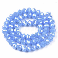 Electroplate Glass Beads Strands&nbsp;EGLA-A034-J6mm-A02