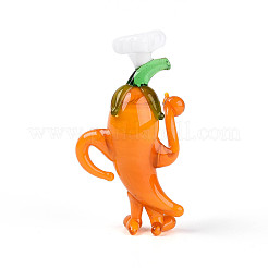 Handmade Lampwork Cartoon Pepper Chef Display Decorations&nbsp;LAMP-T025-13D
