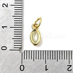 Brass Micro Pave Cubic Zirconia Pendants&nbsp;KK-Z102-06G-01